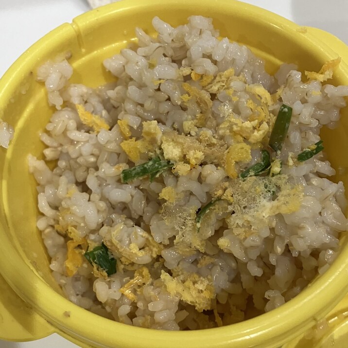 玄米のニラ玉子チャーハン